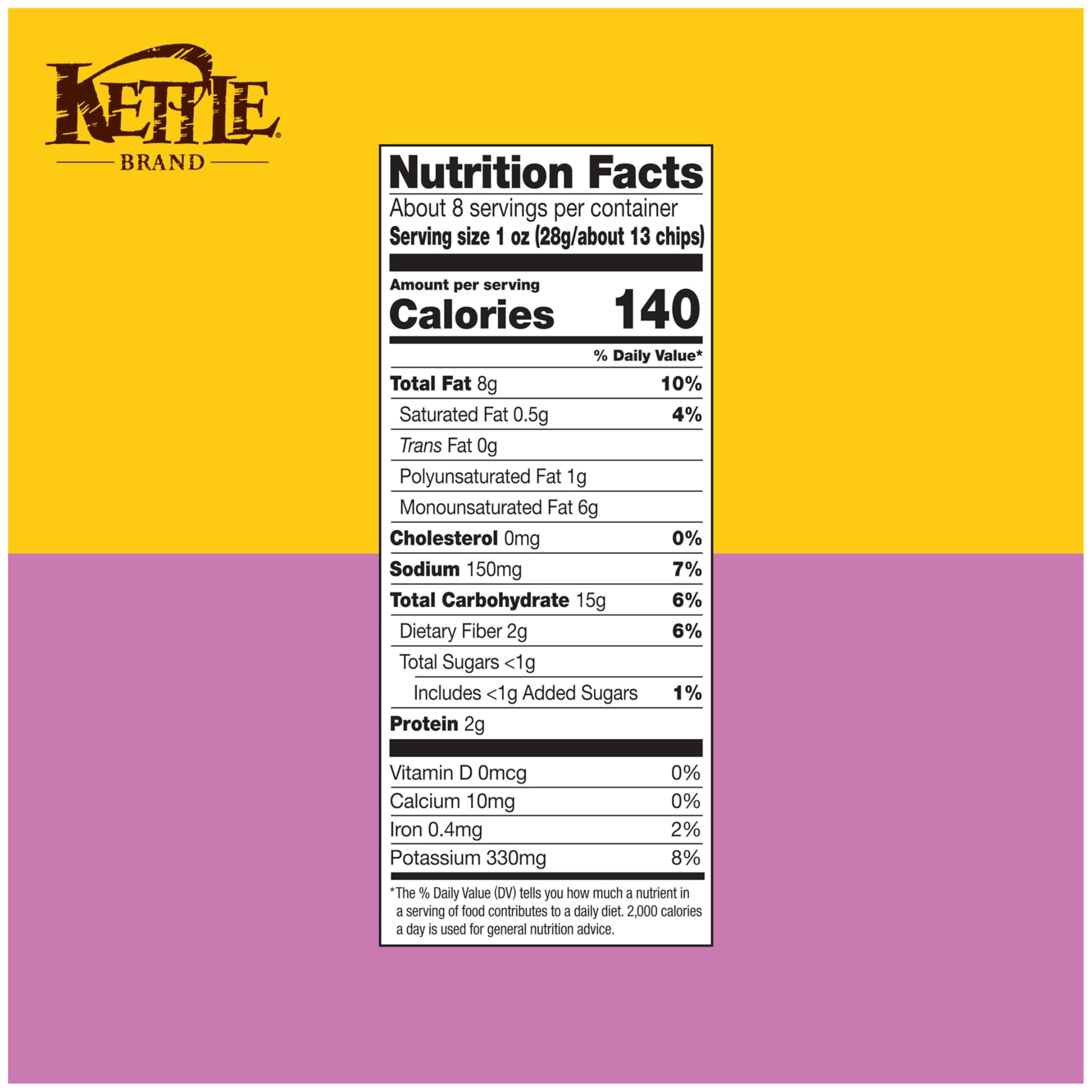 Kettle Brand Parmesan Garlic Potato Chips - 7.5 Oz Bag - Crunchy Snack for Parties, Picnics & Game Nights