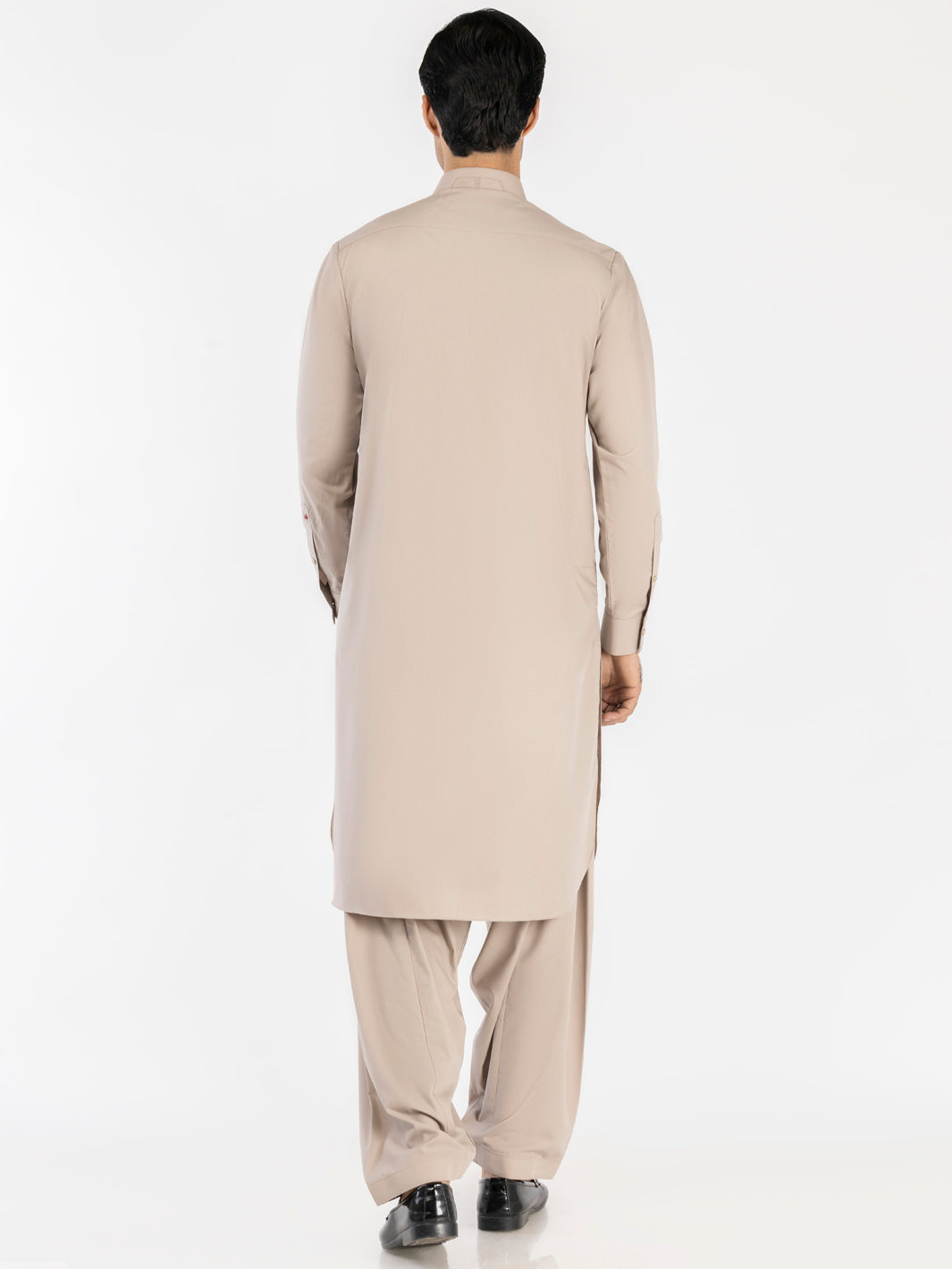 Elegant Blended Fawn Shalwar Kameez by J. Junaid Jamshed - Traditional Pakistani Outfit for Women, Perfect for Weddings, Festivals & Special Occasions