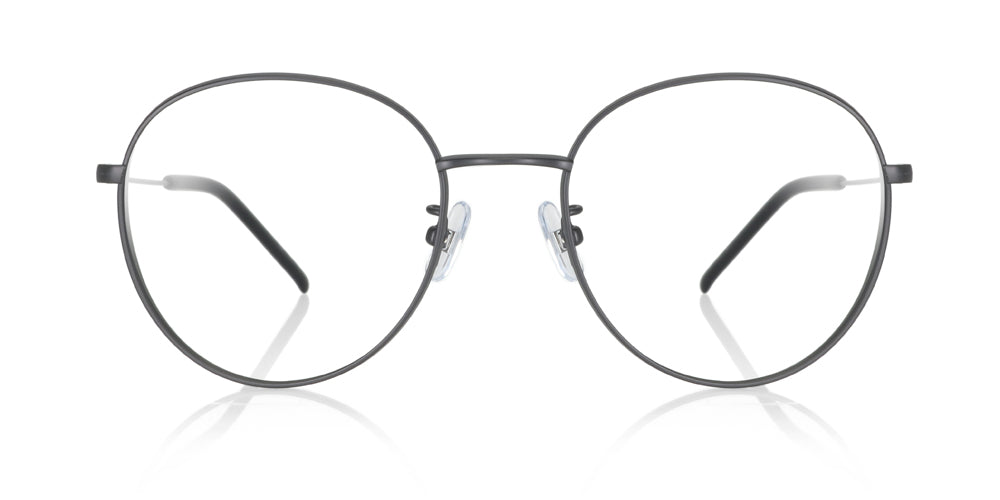 Jins Sabae 008 Eyeglasses - Lightweight Titanium Frame, Blue Light Blocking, Anti-Reflective Lenses for Men & Women | Perfect for Office Work, Gaming & Screen Time Protection