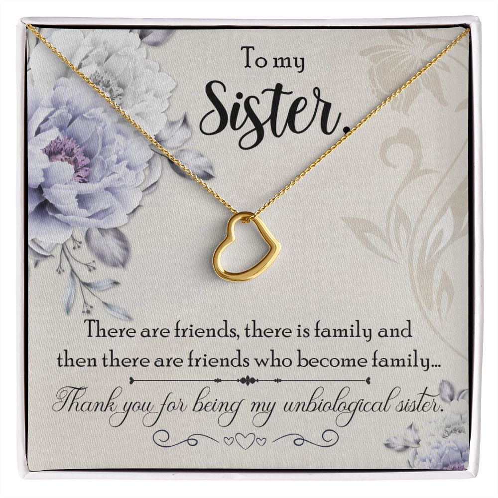 Sister Heart Necklace - Best Friend Gift for Birthday, Christmas, Anniversary - Perfect for Women, Girls, Sisters & BFFs - Ideal for Everyday Wear, Special Occasions & Gift Giving