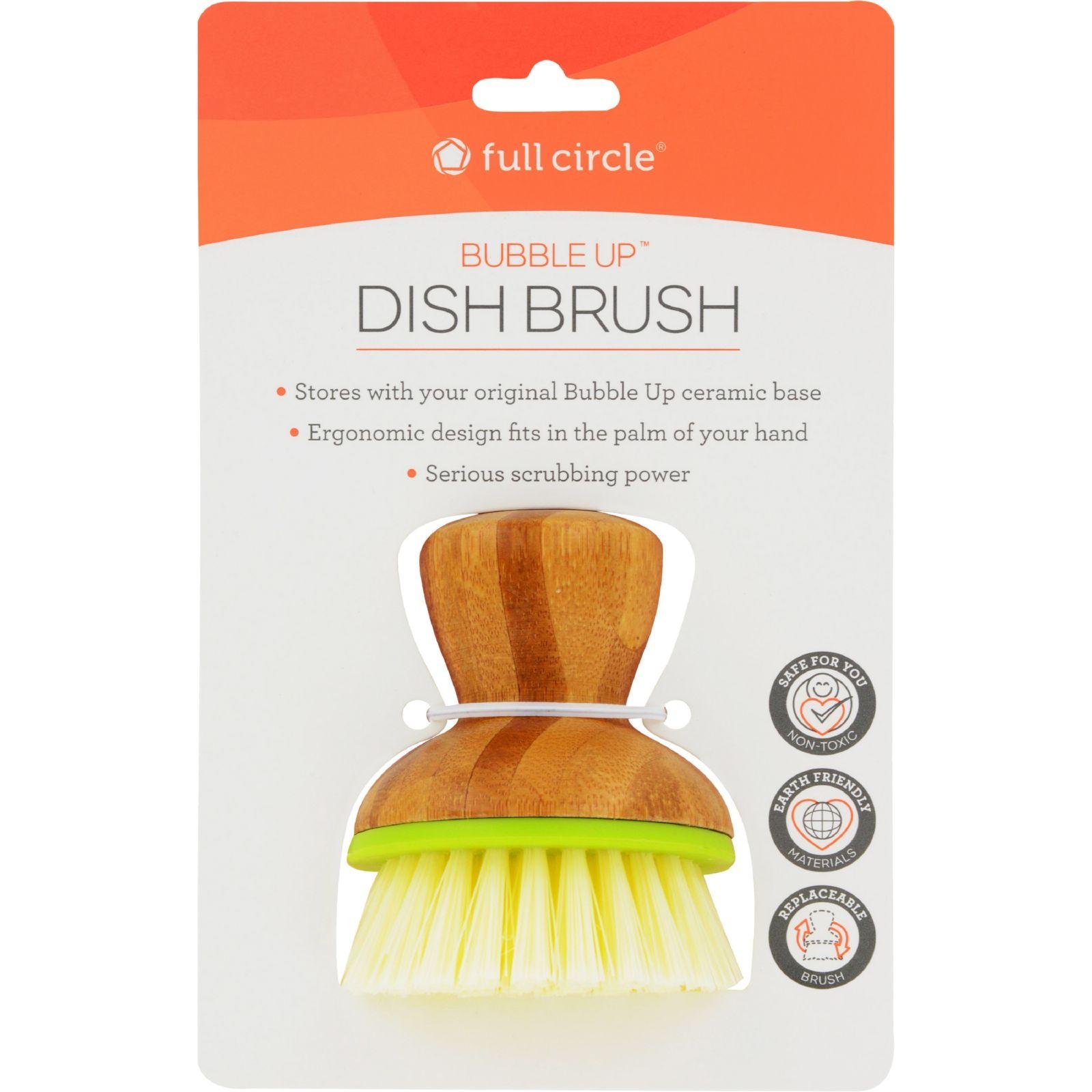 Eco-Friendly Bamboo Dish Brush - Full Circle Bubble Up 2.36