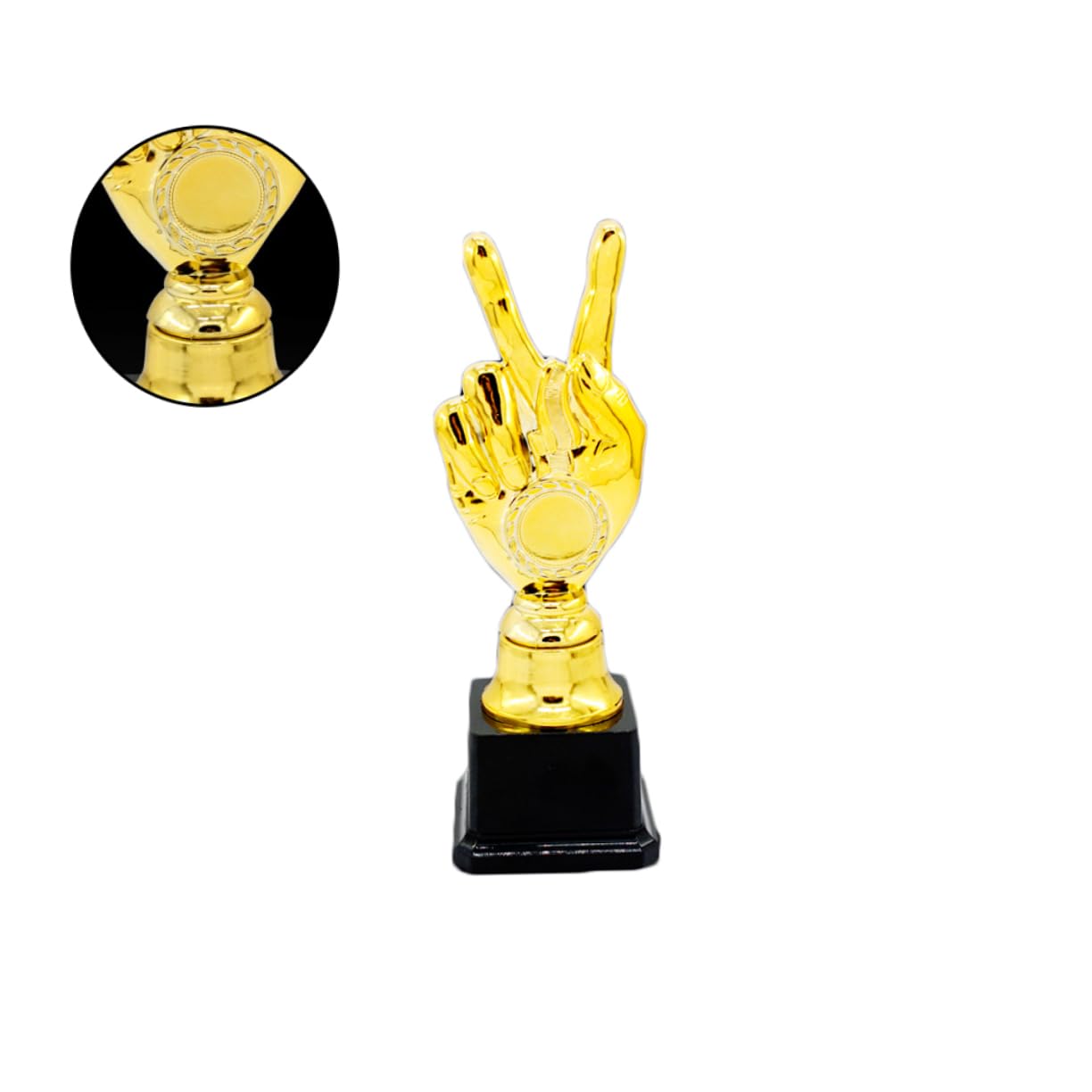 WOONEKY 3-Pack Gold Gym Trophy Cups - Reusable Sports Award Trophies for Competitions, School Events & Employee Recognition - Perfect for Champions, Winners & Achievement Celebrations