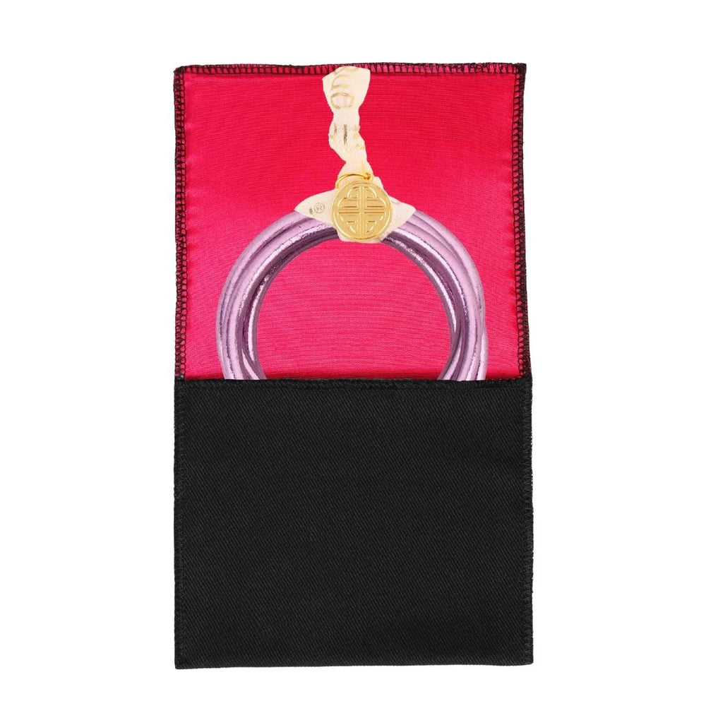 BuDhaGirl All Weather Bangles Set of 6 - Stylish Lila Color Waterproof Bracelets for Yoga, Travel & Everyday Wear