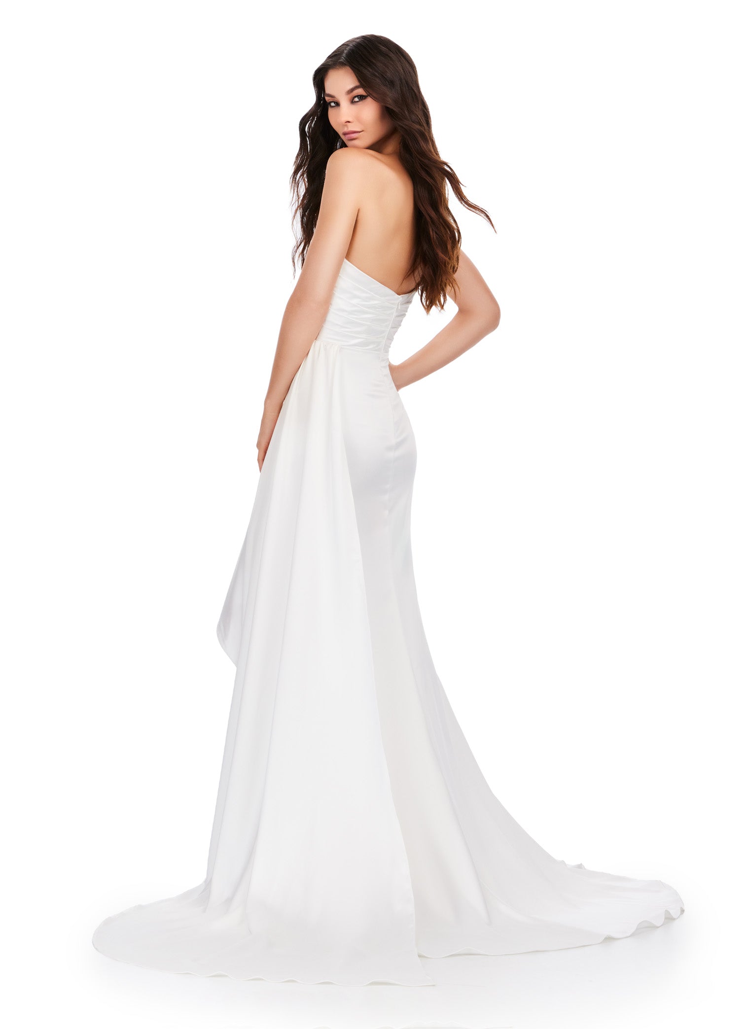 ASHLEYlauren Women's Elegant Floral Print A-Line Dress 11576 - Perfect for Parties, Weddings & Special Occasions
