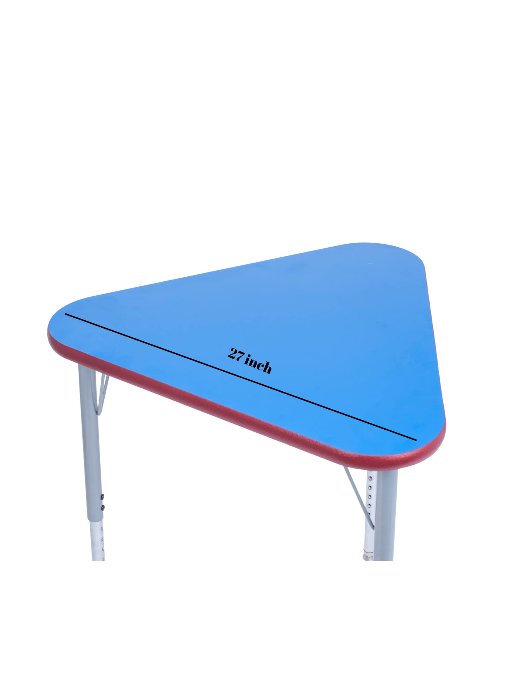 Adjustable Height Triangle Collaborative School Desk - Kids Activity Table for Classroom, Study & Group Work - Perfect for Learning, Arts & Crafts