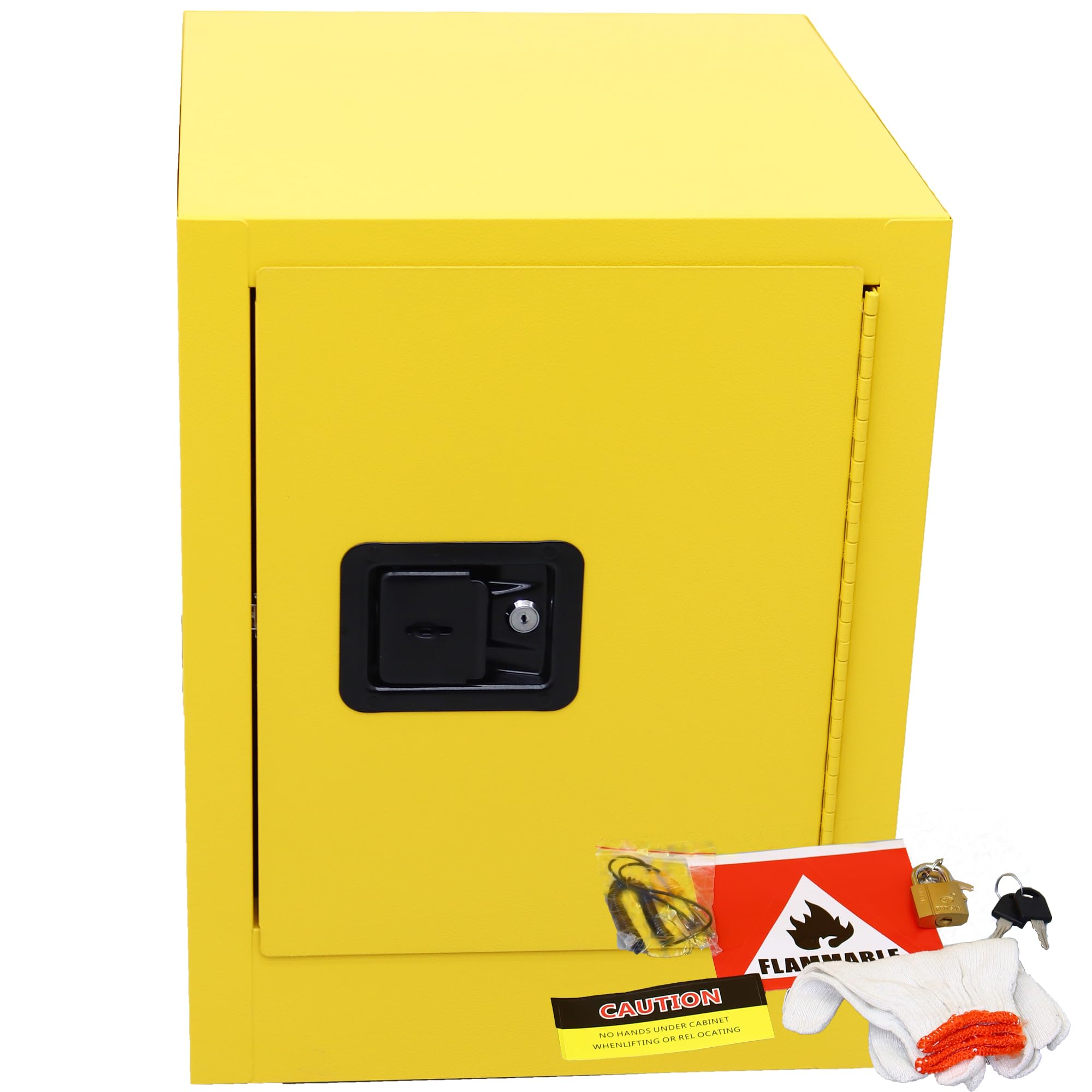 16 Gallon Flammable Chemical Storage Cabinet - Explosion Proof Safety Cabinet for Flammable Liquids, Single Door 22
