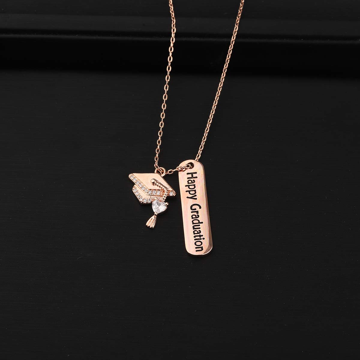 ENSIANTH Graduation Necklace - Elegant Jewelry Gift for Graduates, Perfect for Graduation Ceremony & Party | Ideal for High School, College & University Students