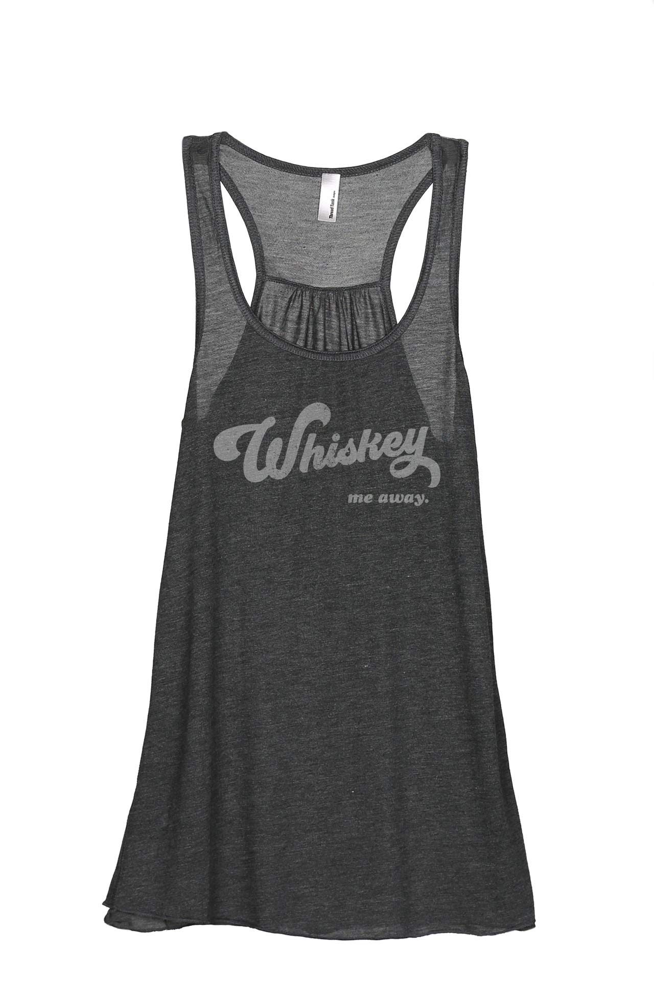 Whiskey Me Away Women's Sleeveless Flowy Racerback Tank Top - Breathable Summer Casual T-Shirt for Outfits, Beach, Yoga & Night Out