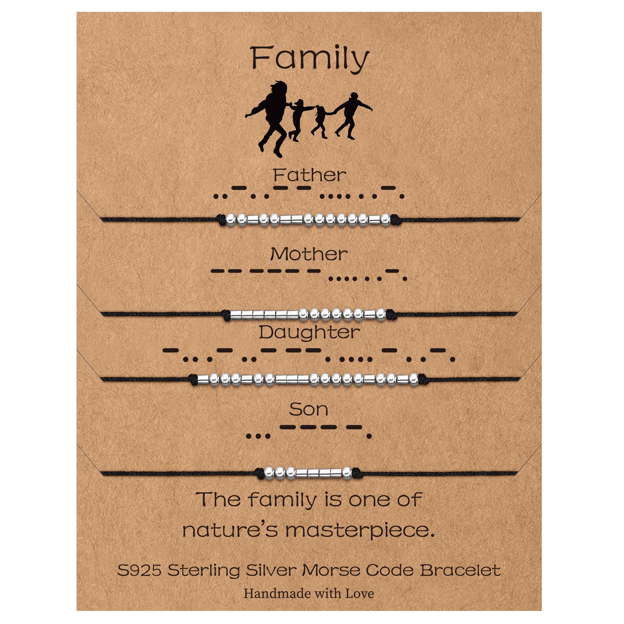 Sterling Silver Morse Code Bracelets for Women - 2pcs Pinky Promise Couple Matching Friendship Bracelets, Inspirational Birthday Gifts for Her, Sister, Friends (Perfect for Anniversaries, Valentine's Day & Best Friend Gifts)