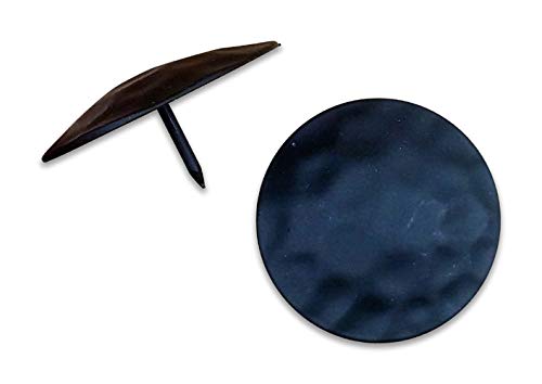 2 Inch Decorative Clavos Nails - Black Finish - Set of 10 - Rustic Home Decor Accents for Doors, Furniture & Wall Trim