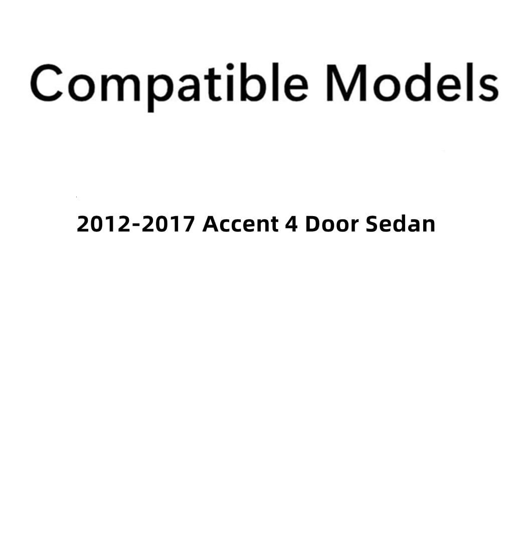 Heated Rear Window Glass Replacement for Hyundai Accent 4-Door Sedan (2012-2017) - Defrosting Solution for Winter Driving & Cold Weather Comfort