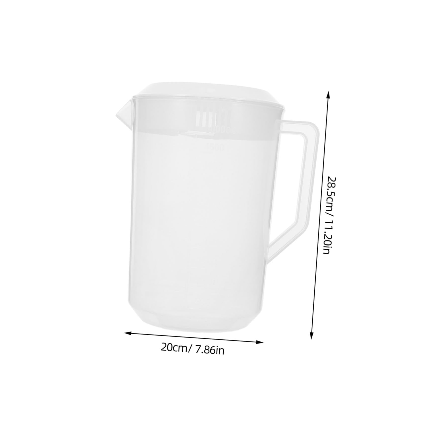 Cabilock 2L Glass Beverage Pitcher with Measurement Scale - Cold Water Kettle, Juice Pitcher for Iced Tea, Lemonade & Cocktails - Perfect for Parties, BBQs & Home Bars