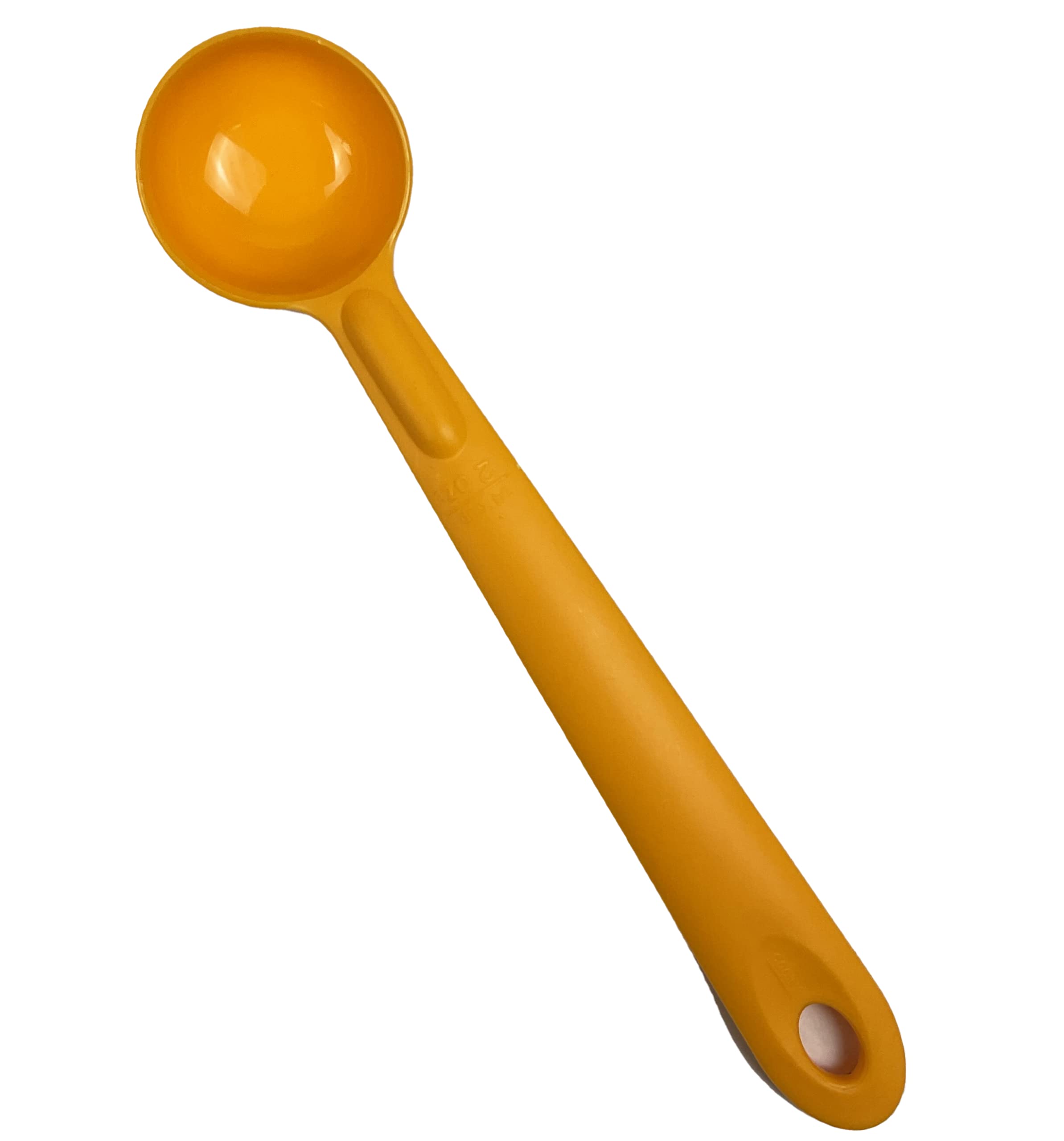 Rite-Size 2 oz. Solid Round Circle Server Portion Utensil - Heat-Resistant Copolymer Plastic Professional Cooking Tool for Baking, Catering & Food Service (Yellow) - Perfect for Portioning Butter, Ice Cream & Cookie Dough