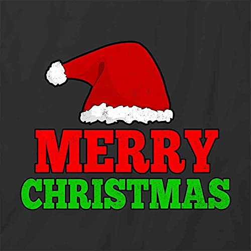 Merry Christmas T-Shirt for Men & Women - Black Graphic Printed Cotton Tee - Holiday Party, Gift Exchange & Family Gathering Outfit