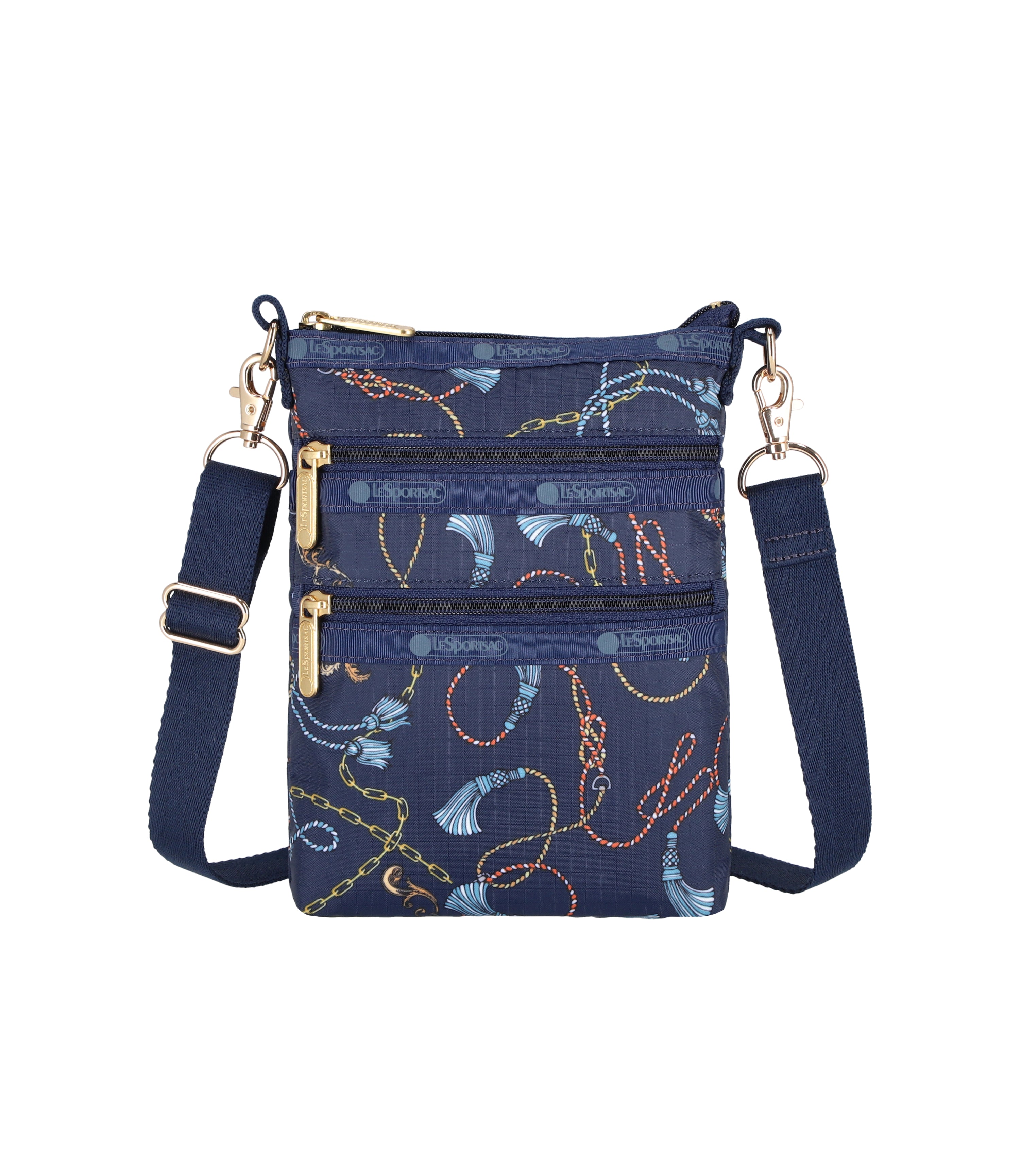 Navy Status Chain print
