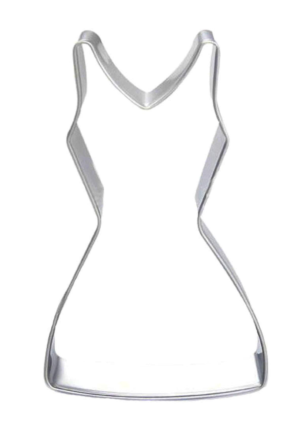 One-Piece Dress Shaped Cookie Cutter - Stainless Steel Baking Tool for DIY Cookies, Cakes & Cupcakes - Perfect for Birthday Parties, Bridal Showers & Holiday Baking