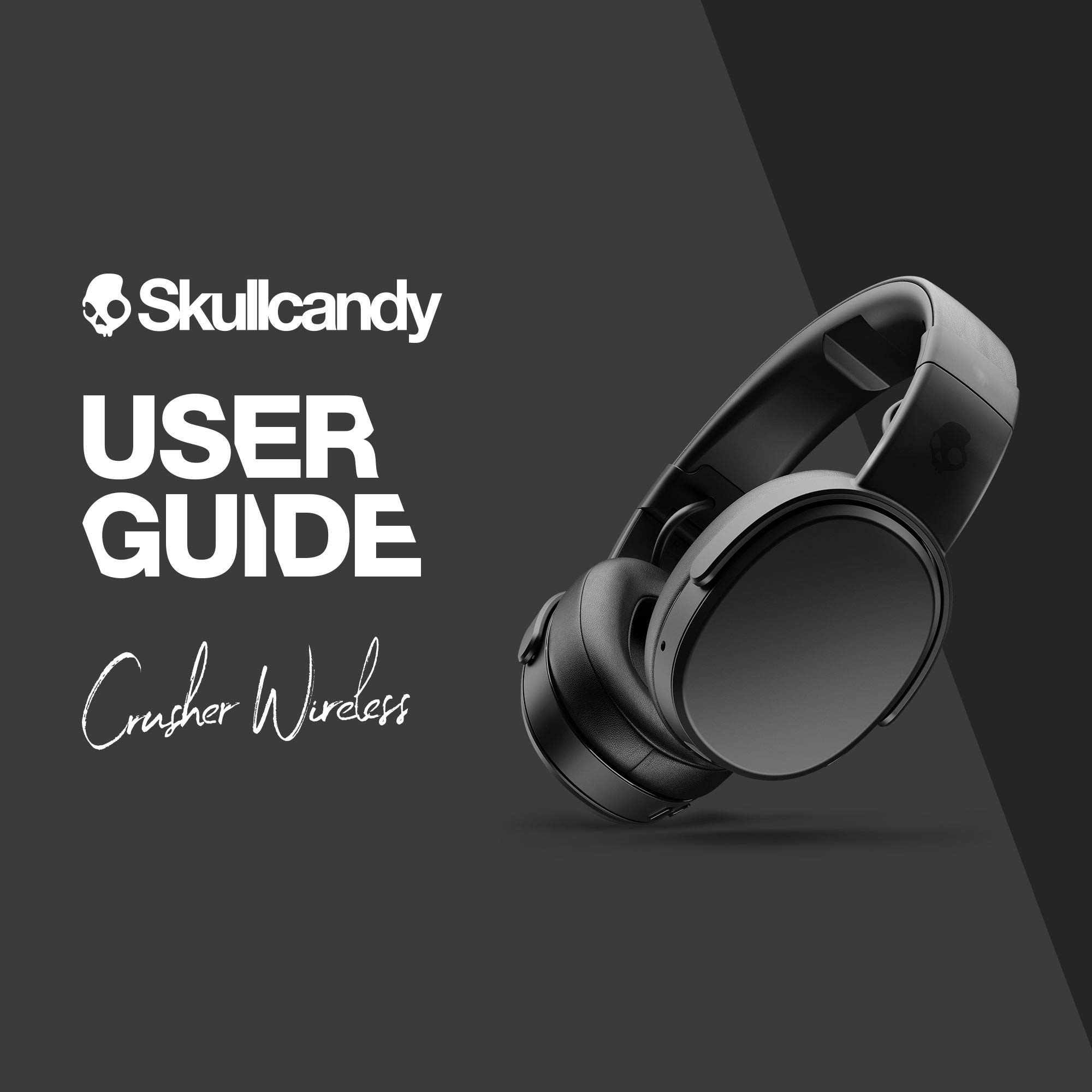 Skullcandy Crusher Wireless Over-Ear Headphones with Powerful Sensory Bass, 40-Hour Battery Life, Built-in Mic - Compatible with iPhone, Android & Bluetooth Devices (Black) - Perfect for Gaming, Music & Travel