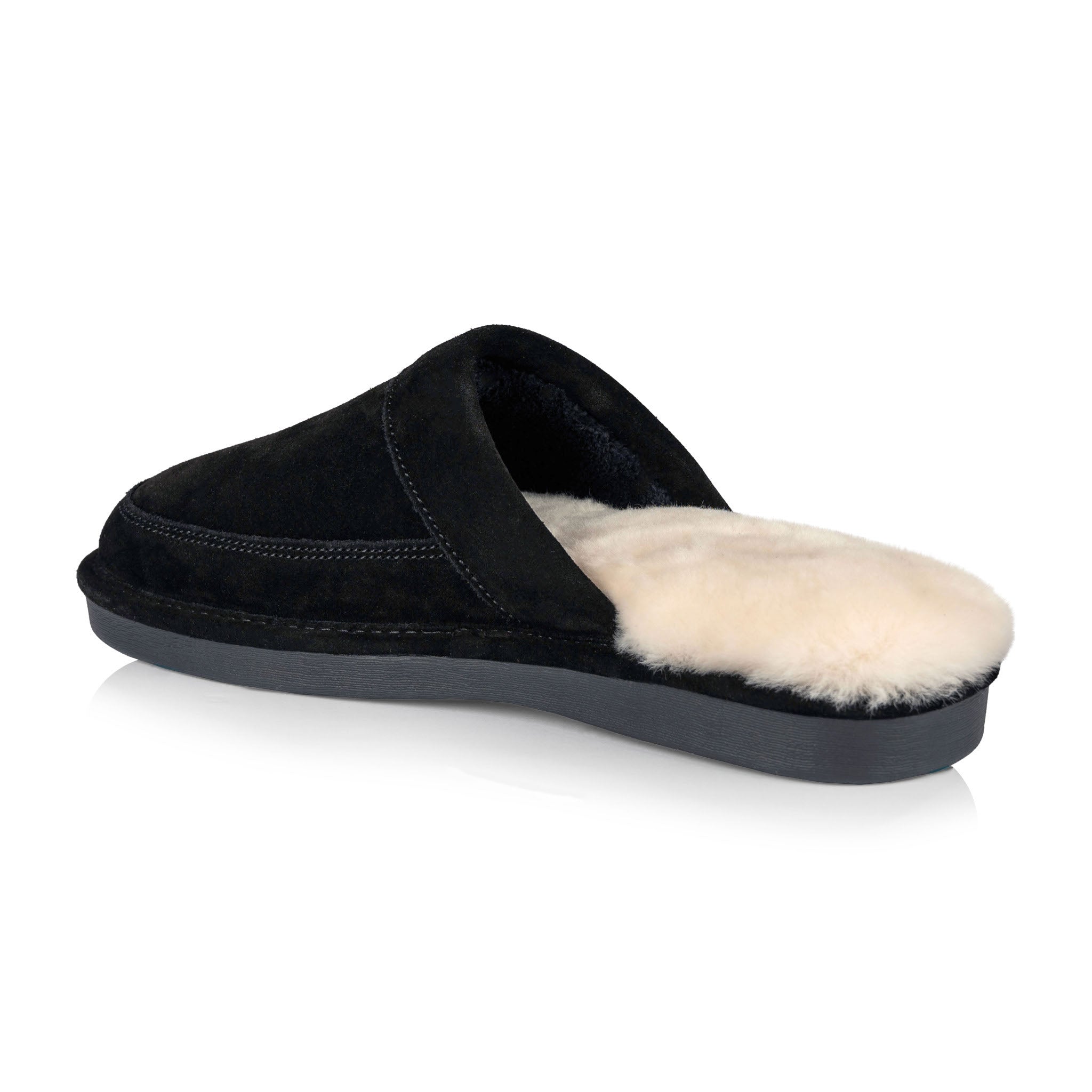 Premium Men's House Slippers - Soft Indoor/Outdoor Comfort Shoes for Relaxing at Home, Black - Ideal for Lounging, Spa & Backyard Wear