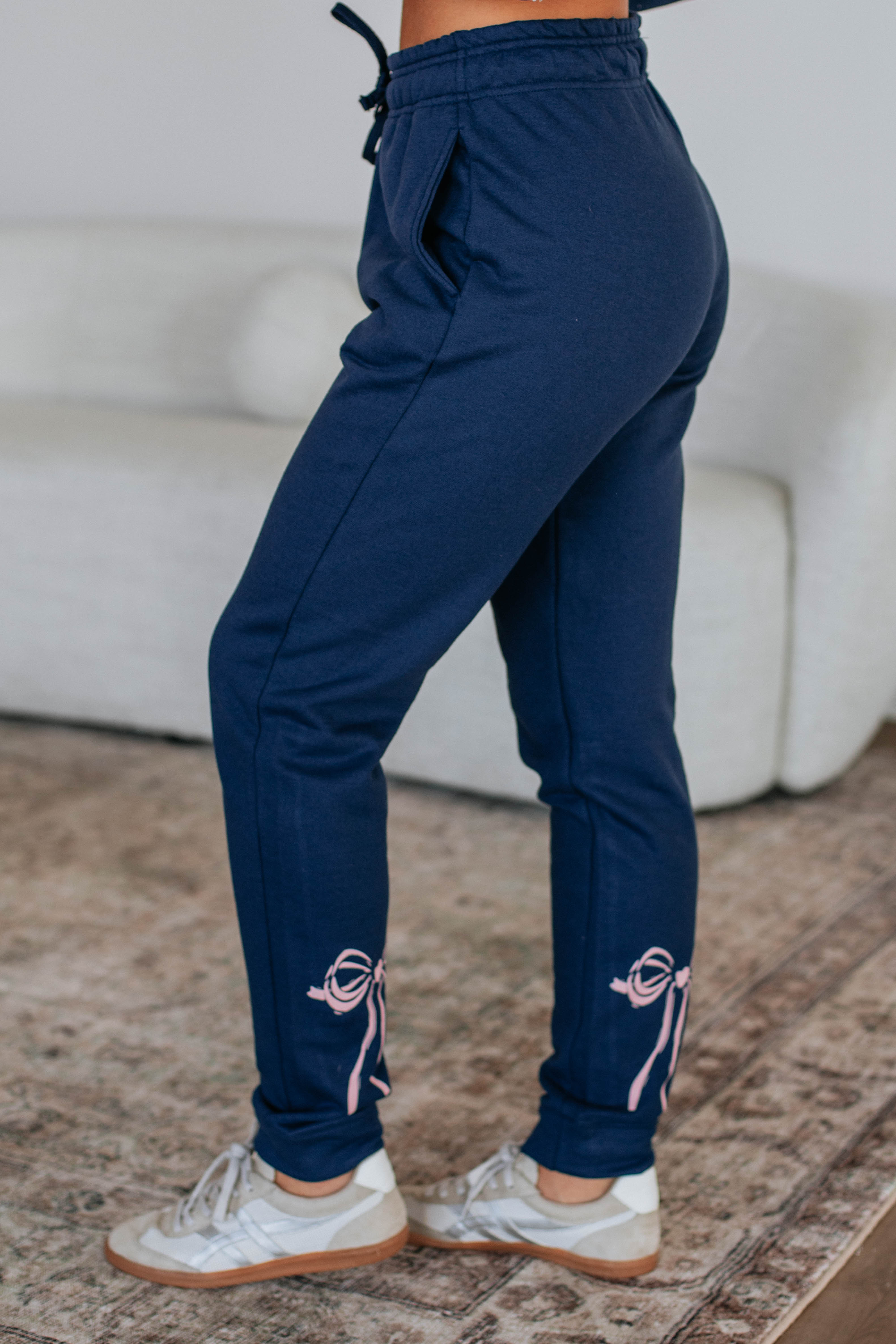 Bow Nita Joggers for Women - Comfortable High Waisted Yoga Pants with Pockets - Perfect for Running, Gym, Lounge & Travel