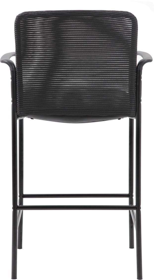 Boss Contemporary Mesh Counter Stool - Black Bar Stool with Comfortable Seat for Kitchen Island, Breakfast Nook & Home Decor [B16909 CS]
