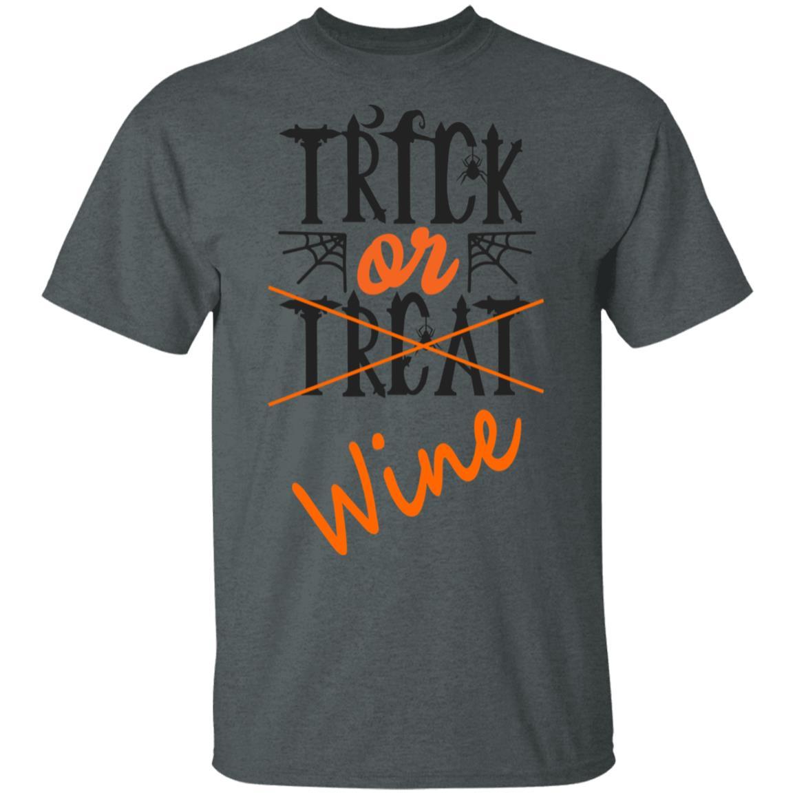 Trick Or Wine Halloween T-Shirt - Ultra Soft Cotton Tee for Women - Funny Wine Lover Gift - Perfect for Halloween Parties & Wine Tasting Events