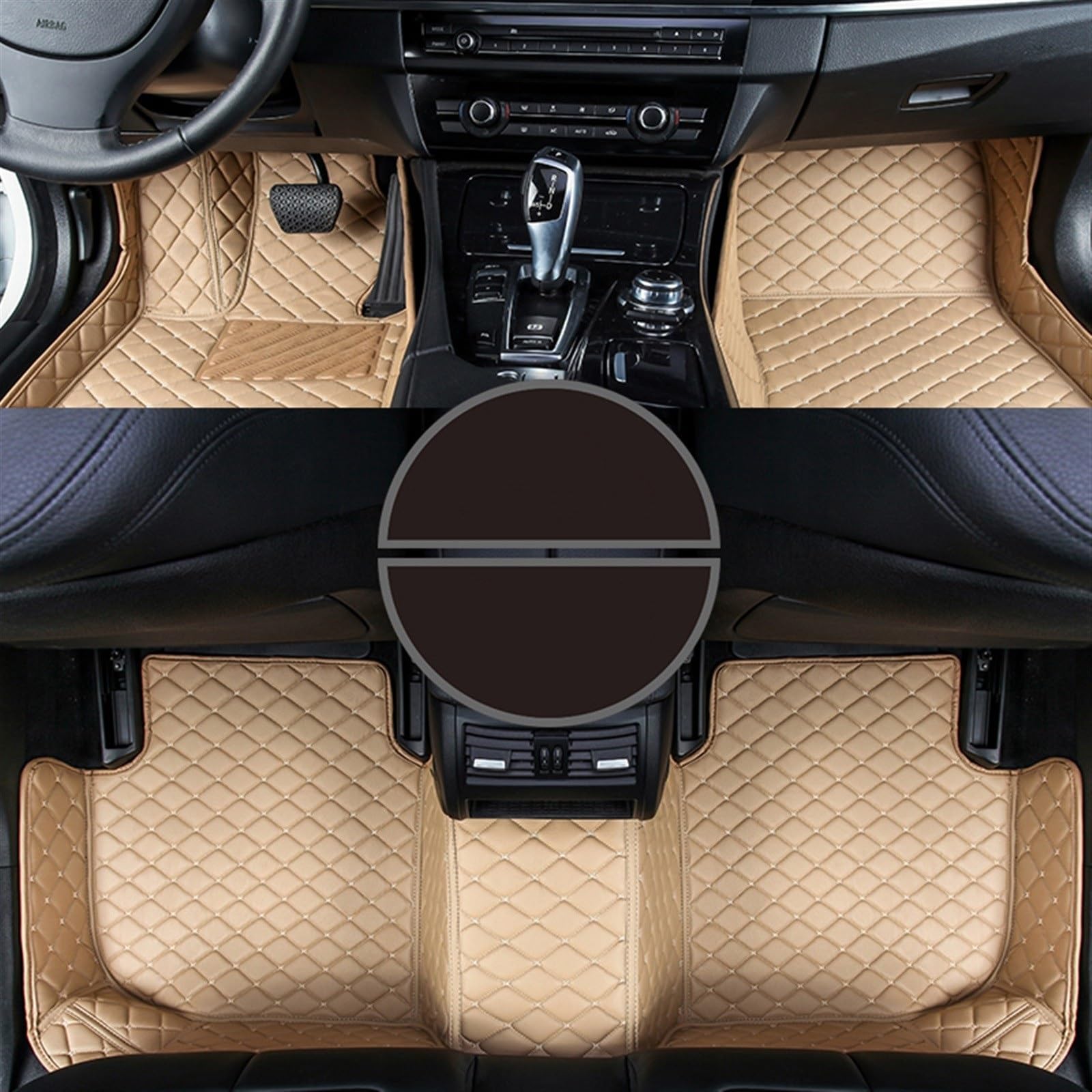 Custom Fit Hyundai Sonata Car Floor Mats - Premium All-Weather Floor Liners with Beige Color | Perfect for Daily Commute, Road Trips & Family Protection