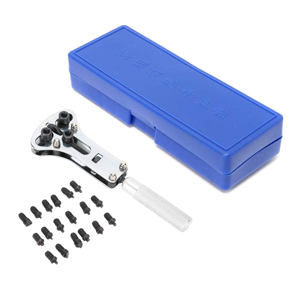 Professional Watch Repair Tool Kit with Spring Bar Remover & Case Wrench - Replaceable Parts for Watch Band & Back Cover Repair | Perfect for Watchmakers, DIY Enthusiasts & Home Watch Maintenance