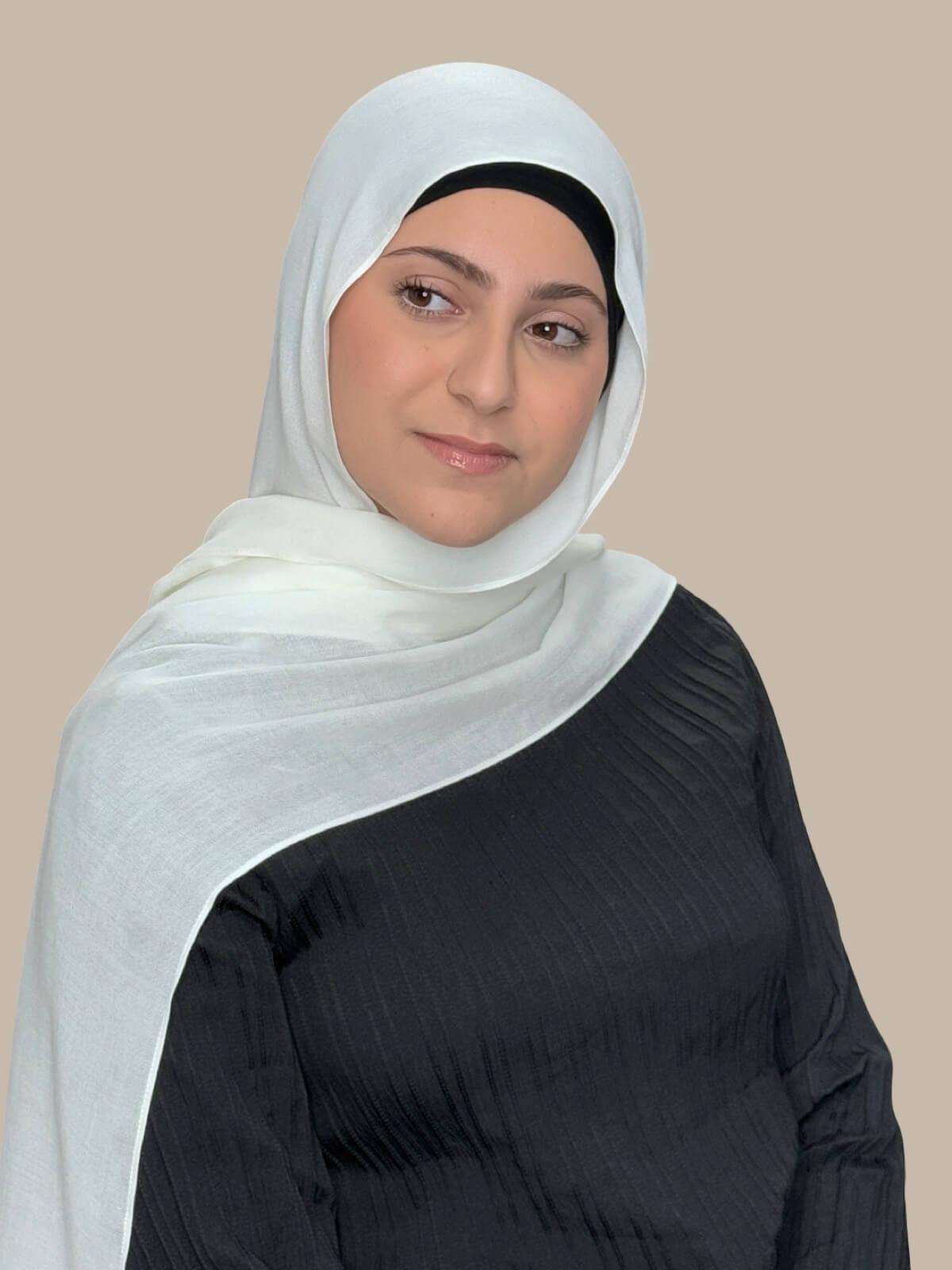 Stylish Cotton Modal Hijab Scarf for Women - Soft & Breathable Head Covering - Perfect for Daily Wear, Prayer, and Fashion Outfits