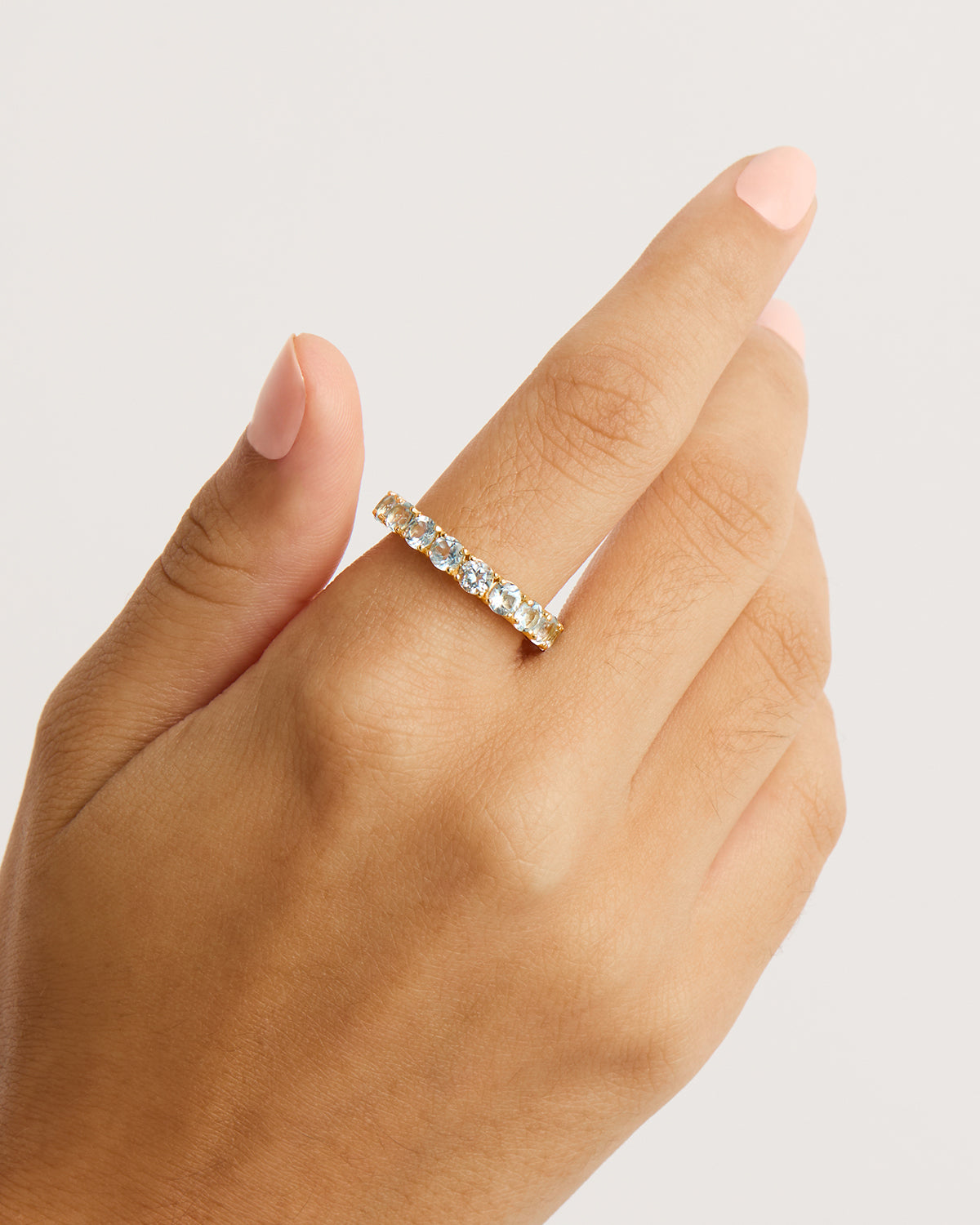 18K Gold Vermeil Infinite Skies Ring - Elegant Stackable Dainty Jewelry for Women, Perfect for Everyday Wear, Gift Giving & Special Occasions