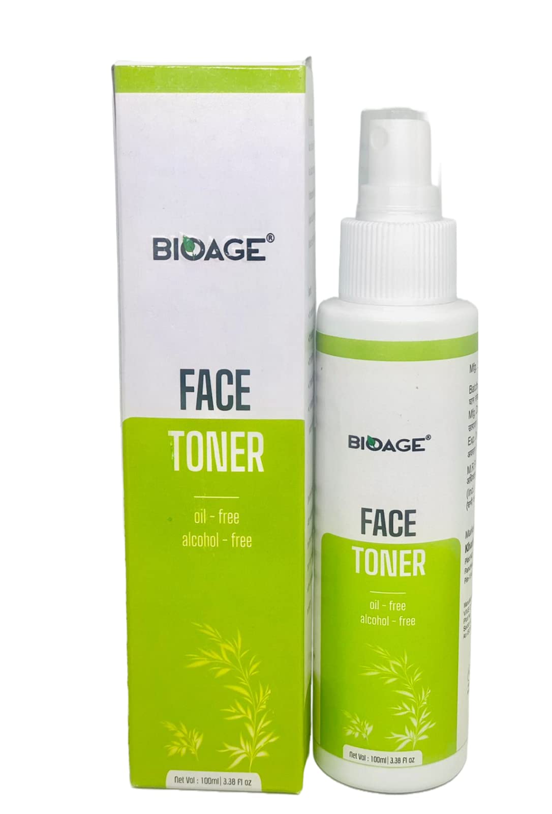 Bioage Alcohol-Free Face Toner Spray - Purifying Facial Mist for Anti-Aging, Glowing Skin | Hydrates Dry & Oily Skin | Suitable for Men & Women | 100ml | Perfect for Daily Skincare Routine & On-the-Go Refreshment