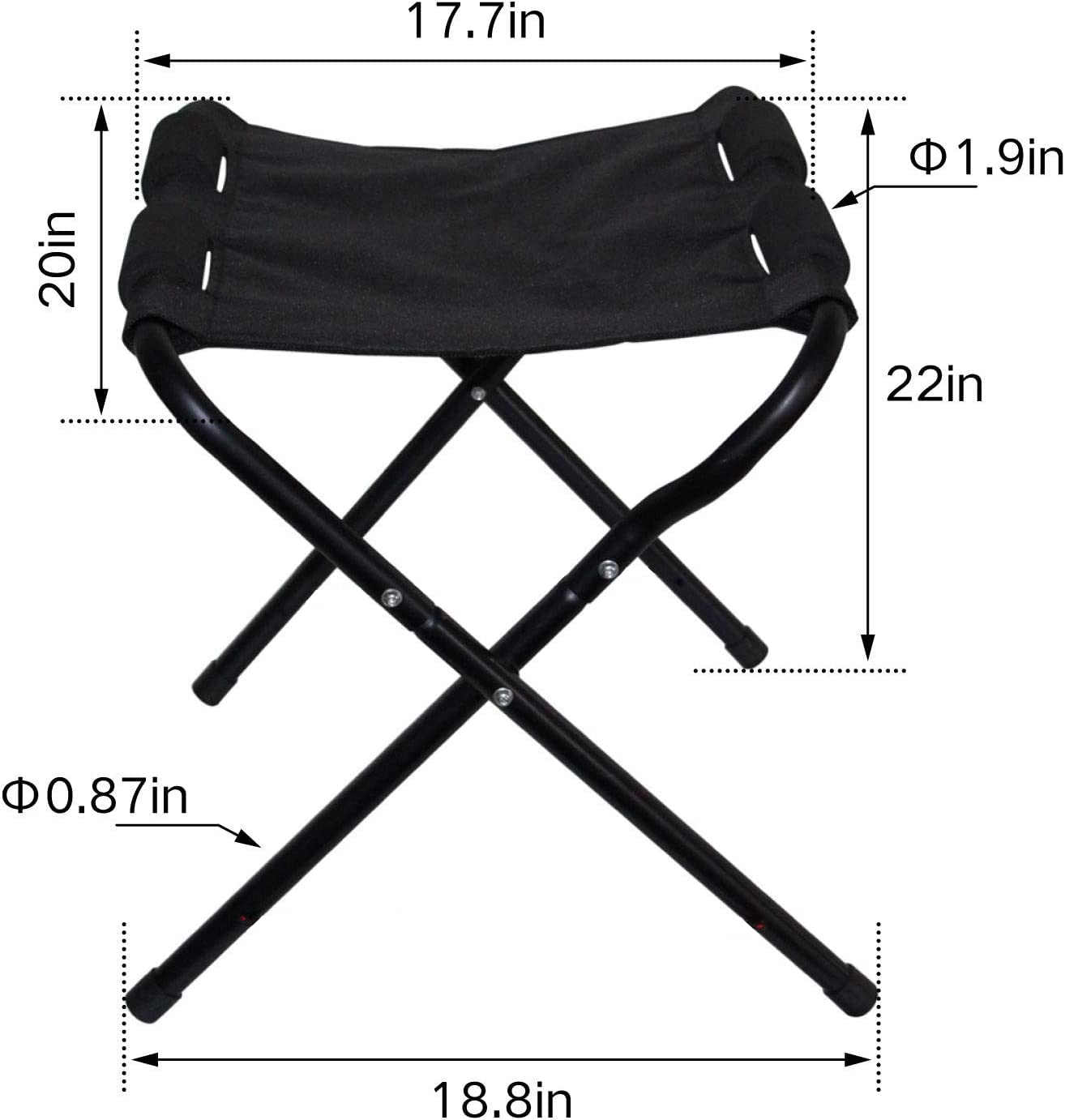 Foldable Kayak Stand - Portable Kayak Storage Rack for Ground Storage | Heavy Duty Boat Stand with Black Fabric Cover | Perfect for Garage, Backyard & RV Storage | Easy Assembly & Space Saving Design