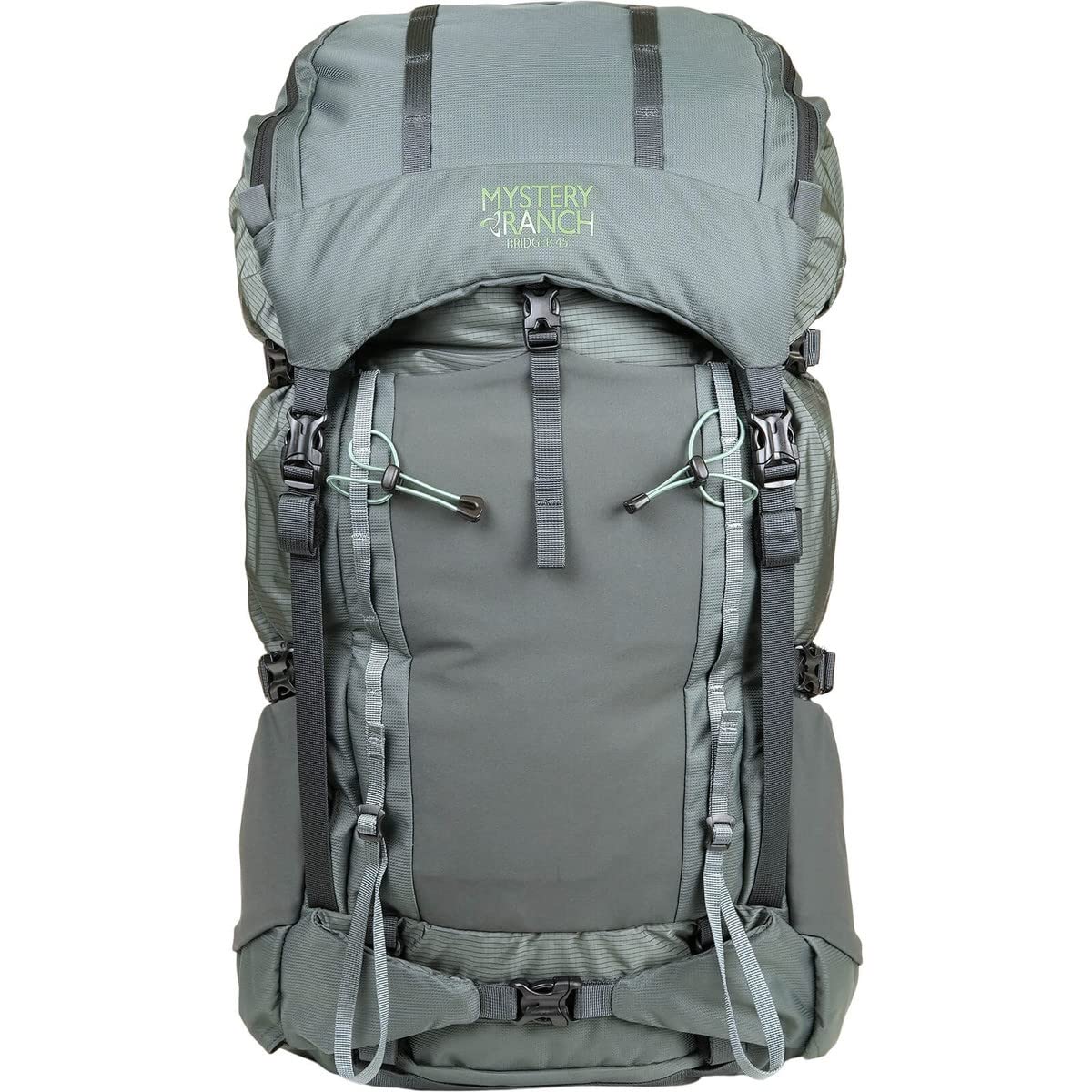 Mystery Ranch Bridger 45L Hiking Backpack - Mineral Gray Medium Size | Durable Weekender Travel & Outdoor Adventure Backpack for Camping, Trekking & Daily Commute
