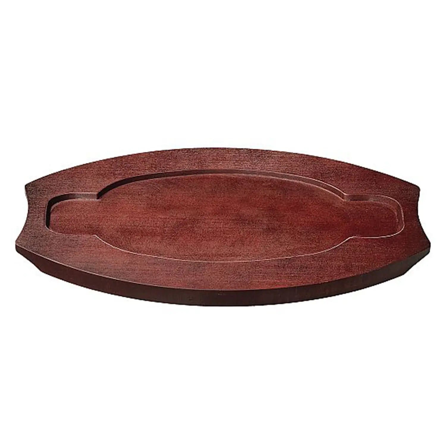 Premium EBM Oval Wooden Base for Double Handle Skillet - Durable & Stylish Cookware Stand for Kitchen, Stovetop & Serving - Perfect for Cast Iron Pans, Dutch Ovens & Skillets