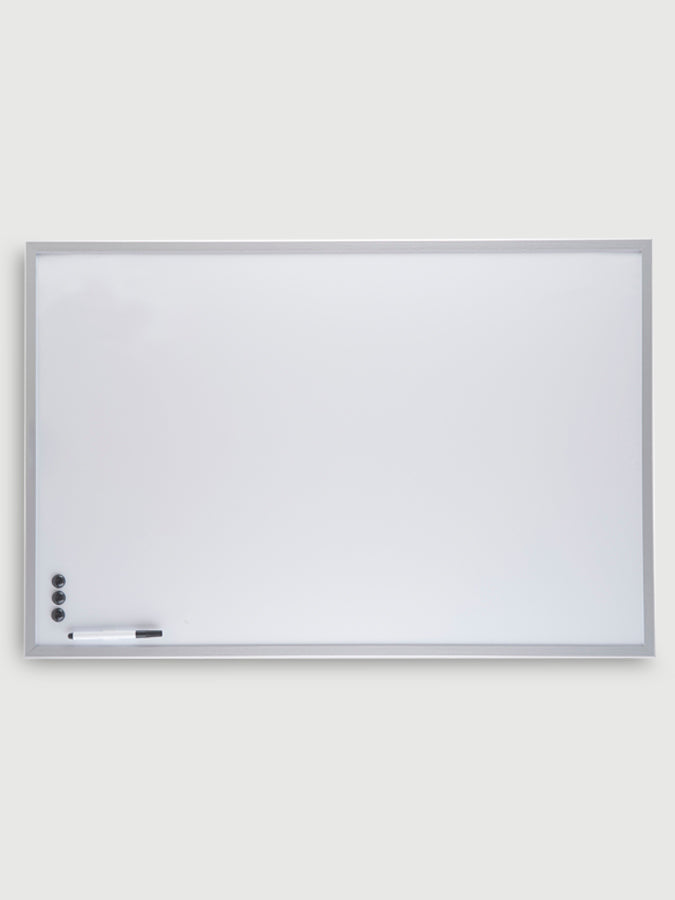 Premium Cork Ethos Magnetic Memo Board with Silver Frame - 90 x 60cm (35.4