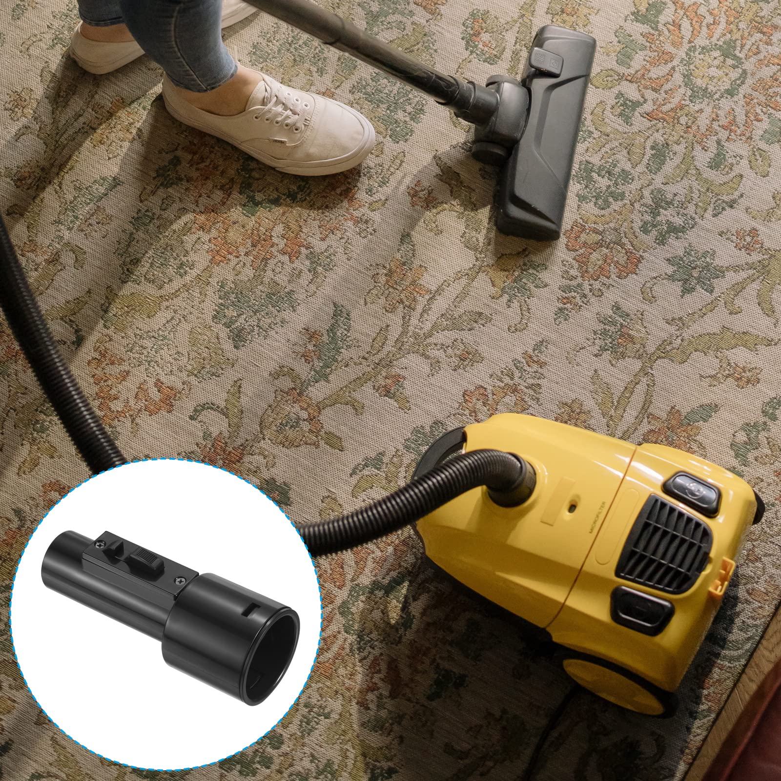 PATIKIL Vacuum Hose Adapter - 45mm to 35mm Wet/Dry Vacuum Cleaner Conversion Kit - Universal Replacement Connector for Shop Vacs, Dust Extractors & Cleaning Tools - Perfect for Home, Garage & Workshop Use
