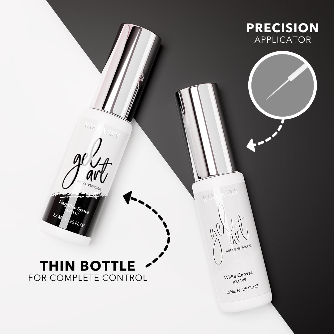 Premium Black and White Gel Art Duo Set - Perfect for Nail Art, DIY Crafts, and Professional Salon Use