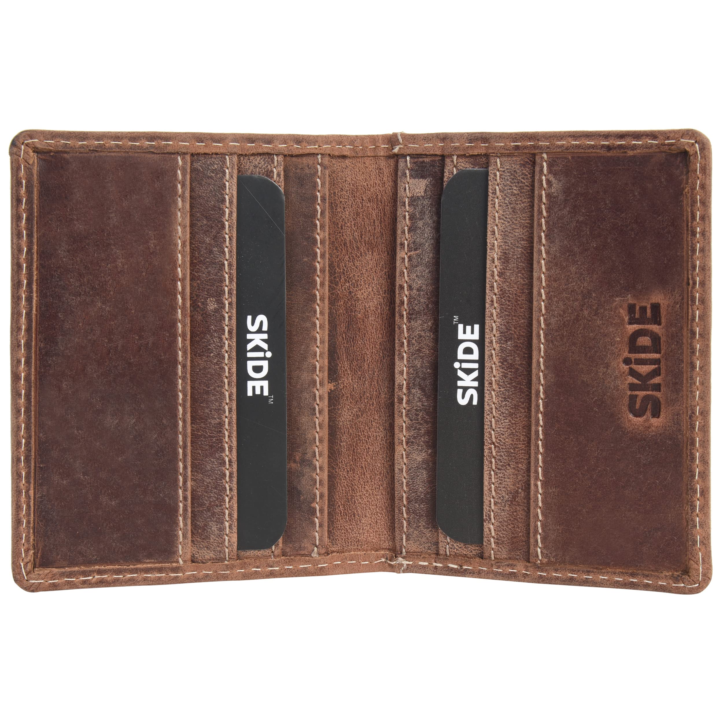 SKiDE Minimalist RFID Blocking Wallet for Men - Slim Front Pocket Bifold Wallet & Card Holder | Compact & Lightweight Design | Perfect for Travel, Business, and Everyday Use (CH2BDY)