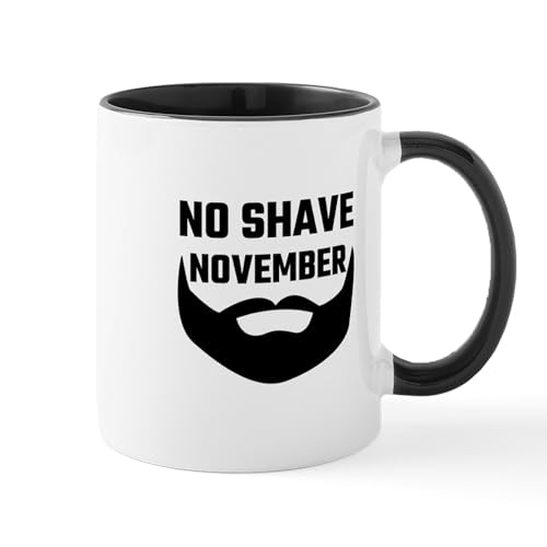 White/Black Inside - No Shave November Mugs