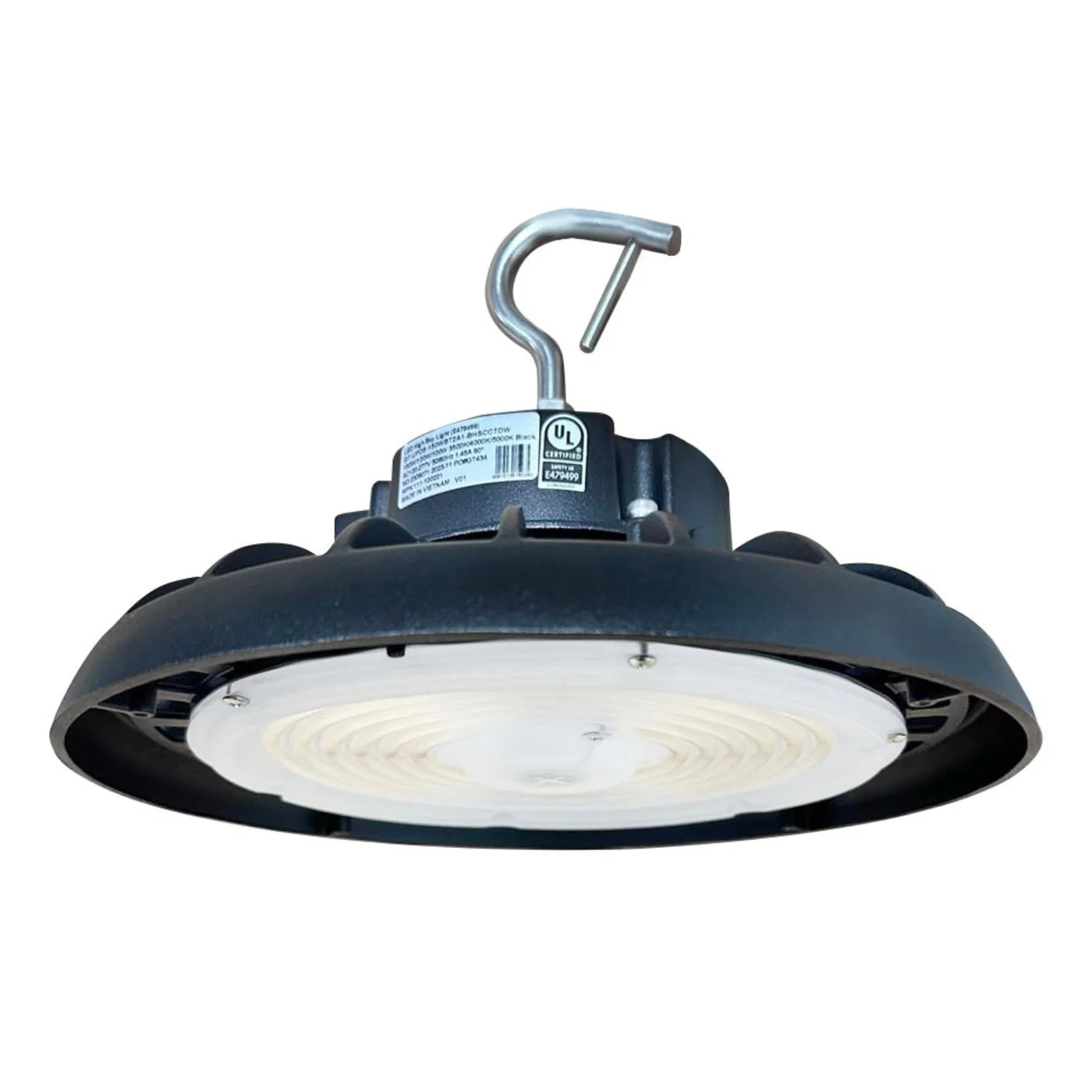 240W LED High Bay Light - 34,320 Lumens UFO4 High Voltage Fixture with Hook Mount - UL & DLC5.1 Certified - Perfect for Warehouses, Factories, and Industrial Spaces