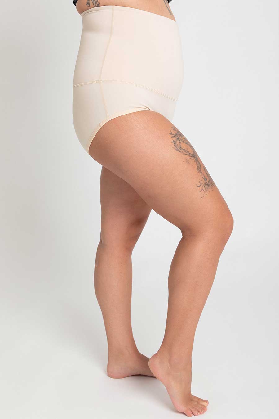 Postpartum Underwear for Women - Soft & Breathable High Waist Panties - Beige - Perfect for Post-Delivery Recovery & Comfort