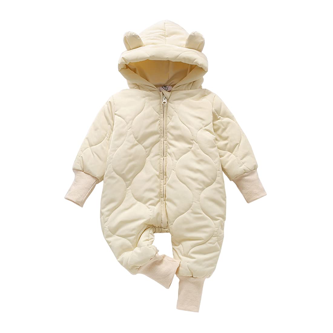 Baby Boys & Girls Winter Snowsuit Romper - Warm Puffer Hooded Fleece Jacket for Cold Weather | Outdoor Play & Snow Day Essentials
