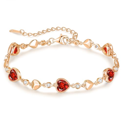 Rose Gold-01-Jan-Garnet & 07-Jul-Ruby