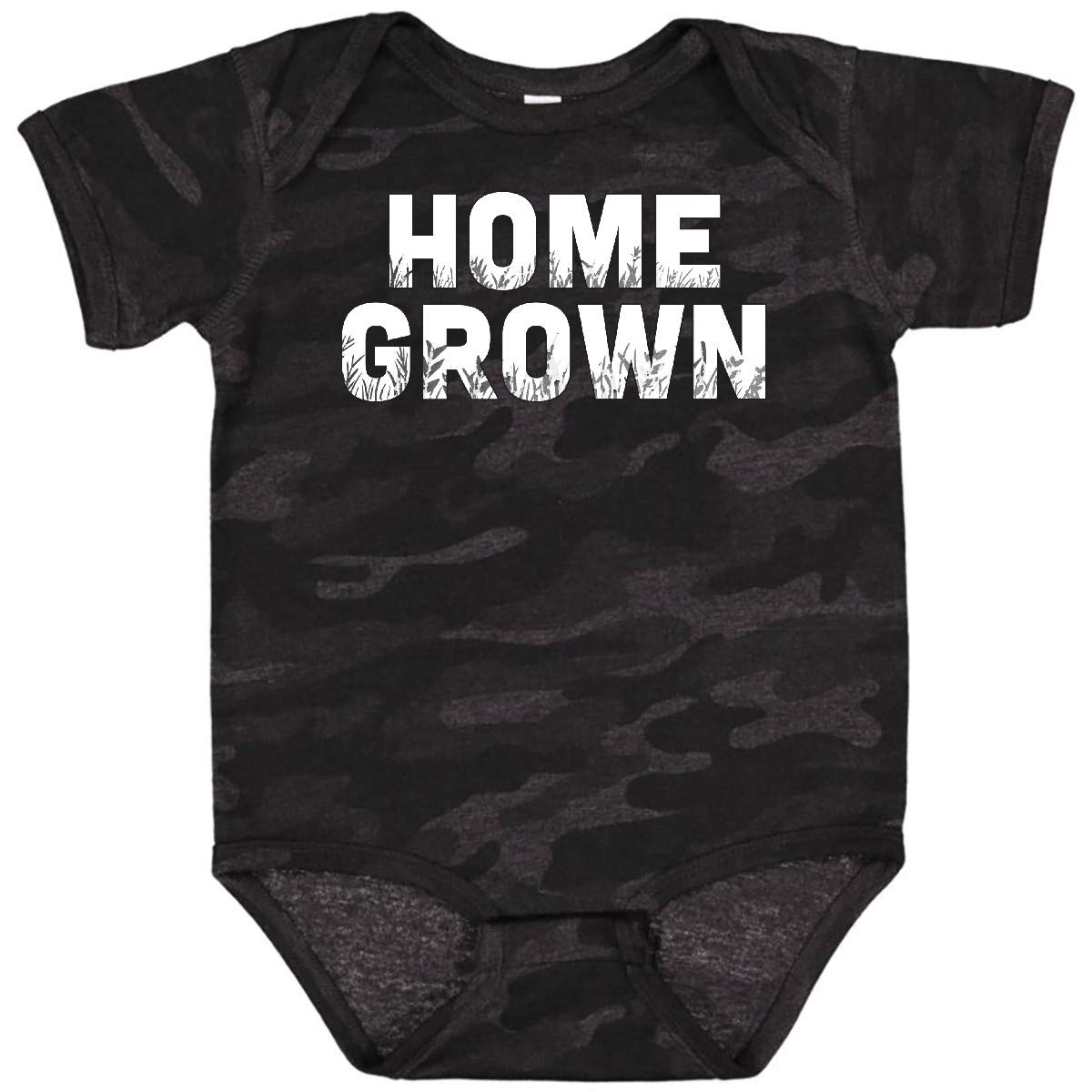 Inktastic Home Grown Baby Bodysuit - Organic Cotton Infant Onesie for Boys & Girls | Perfect for Family Photos, Playdates, and Everyday Comfort