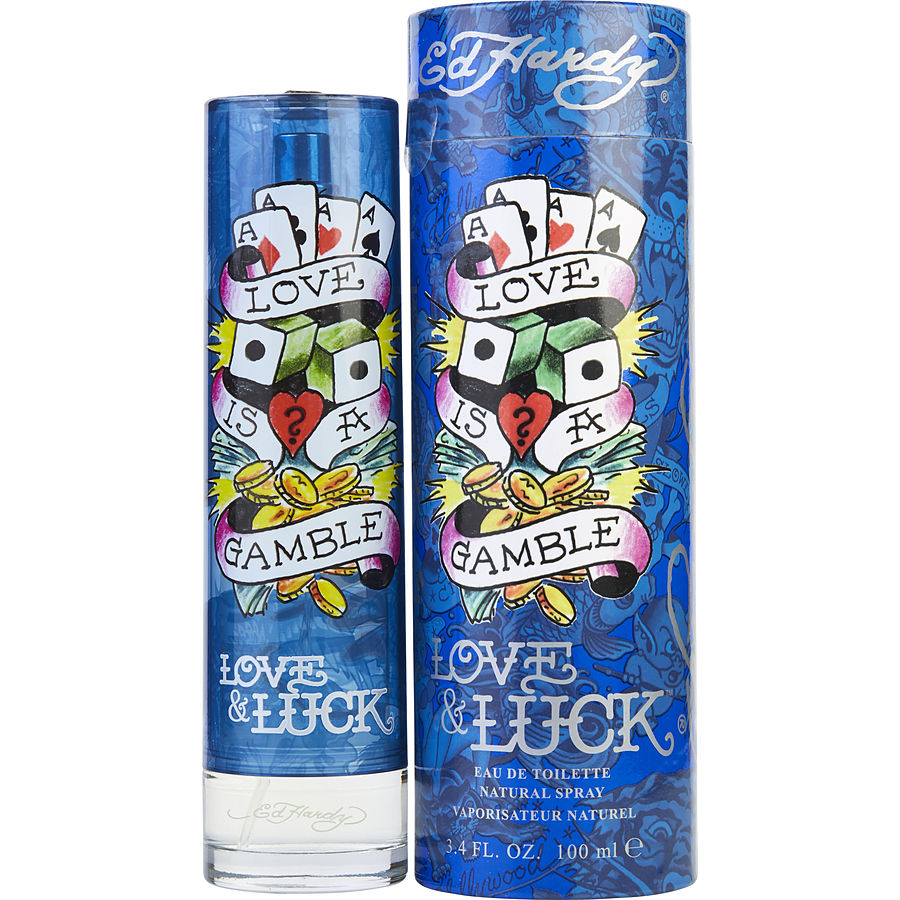 Ed Hardy Love & Luck Eau de Toilette Spray for Men - Fresh & Masculine Cologne for Day & Night Wear, Dating & Special Occasions