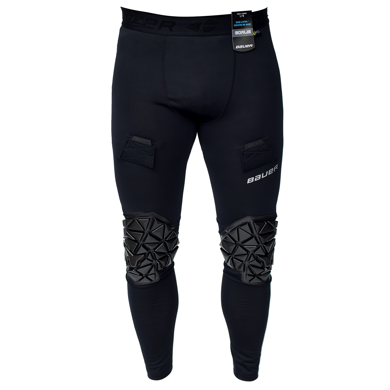 Bauer Elite Padded Goalie Pants for Senior Hockey Players - Protective Ice Hockey Goalie Gear for Goaltenders - Perfect for Practice & Games