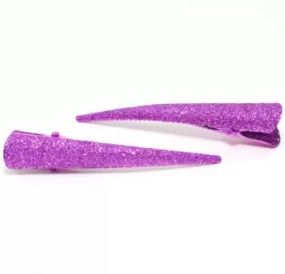 Glitter Metal Alligator Hair Clips - 6 Colors, 12 Clips (5 Inches) - Perfect for Women, Girls, Parties & Everyday Hairstyles - Pack of 6