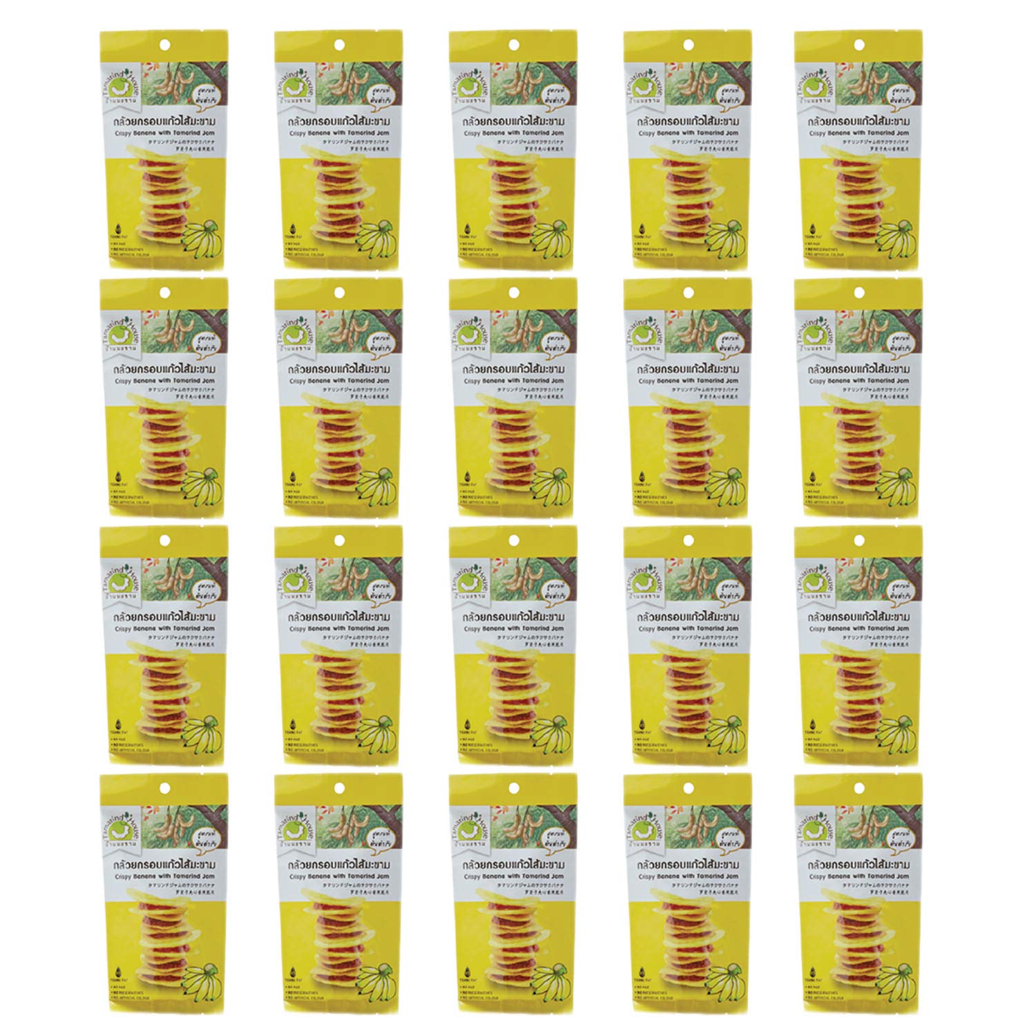 Wholesale 20 Pack Crispy Banana with Tamarind Jam - Tamarind House Brand GMP Certified Delicious Snack (40g/Pack) - Perfect for Parties, Gifts & Healthy On-the-Go Snacking