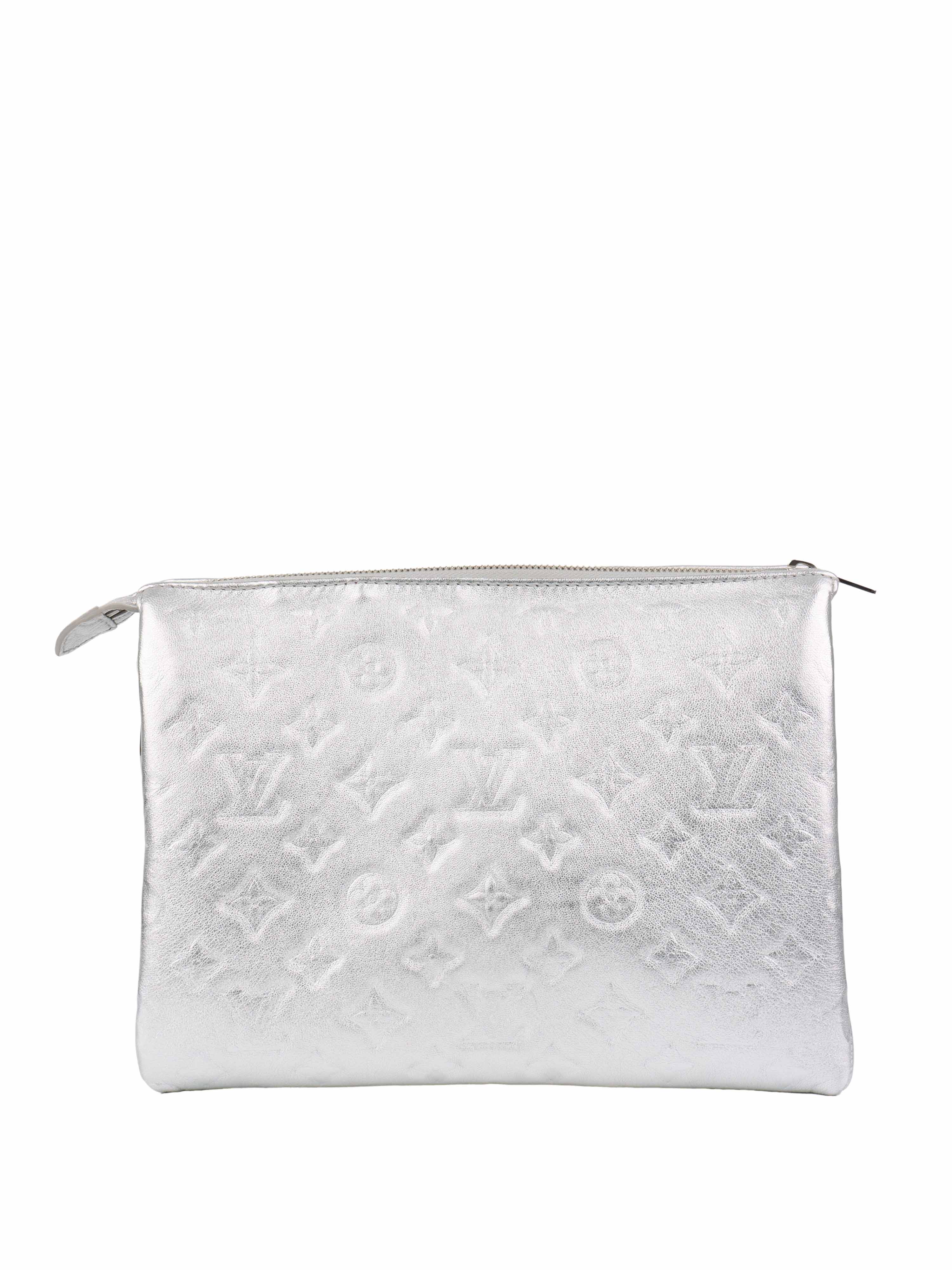Authentic Louis Vuitton Coussin PM Bag in Silver - Luxury Designer Handbag for Women, Perfect for Evening Events & Daily Fashion Accessory