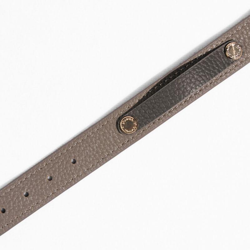 Slim Sand Leather Dog Collar - Adjustable & Durable Pet Collar for Small to Medium Dogs - Perfect for Daily Walks, Training & Outdoor Adventures