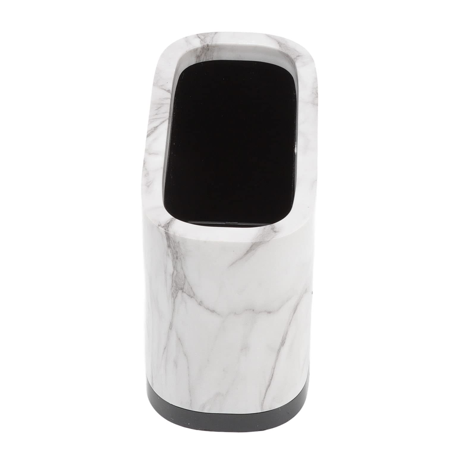 Stylish Marble Pattern Pen Holder - Multifunctional ABS Desktop Organizer for Office & Makeup Brushes | Perfect for Desk Organization, Makeup Vanity & Gift Giving